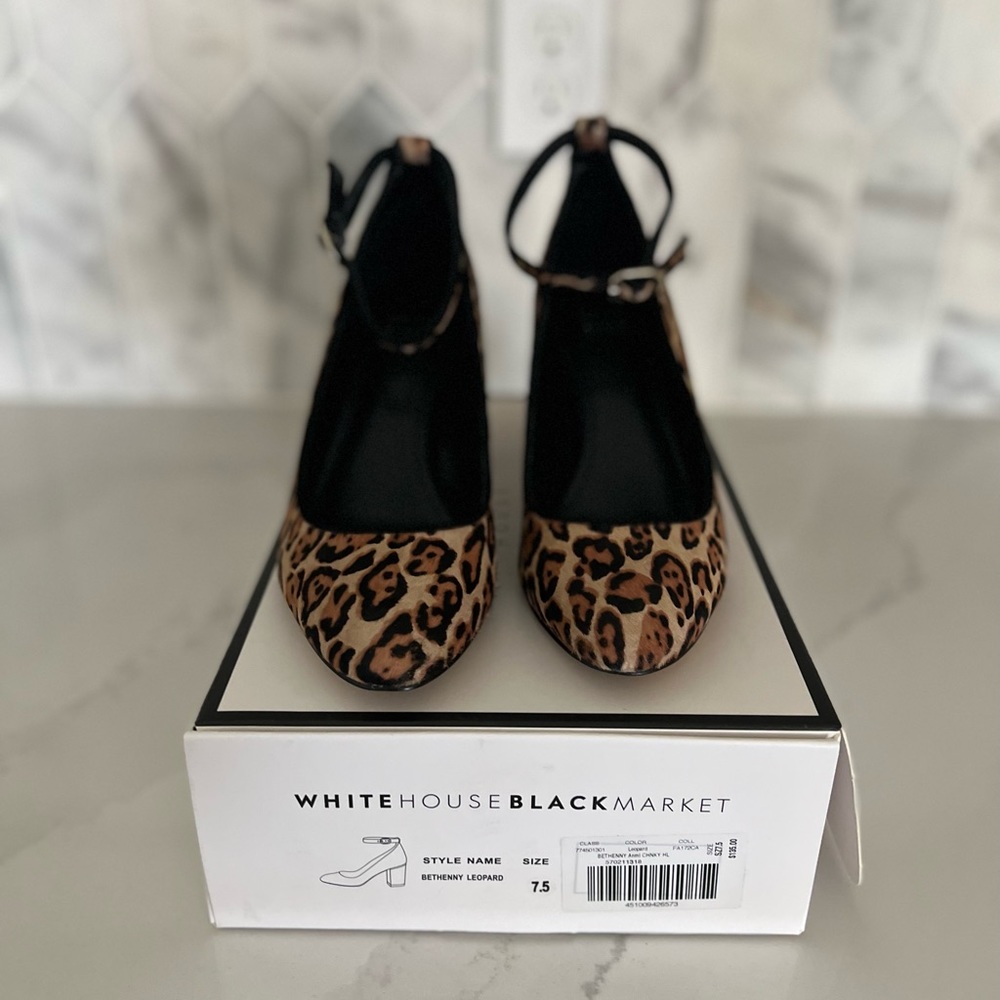 White Black House Market Leopard shoes